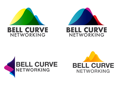 Bell Curve Networking Log Concepts [Sketch] branding colors palette gradient graphic design logo design vector