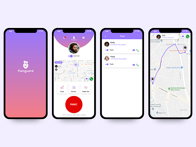 Fam Guard - An Apps for monitor members family design family health health app health care indonesia medical app ui