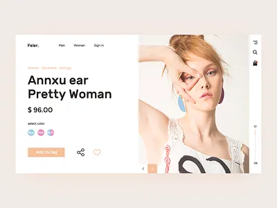 Annxu Earring web design web design