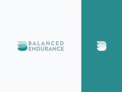 Balanced Endurance balance brand branding exercise identity lettering logo logo design logotype run typography ui vector