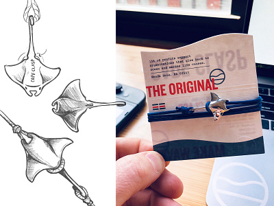 Manta Ray First Look cape clasp concept design jewelery manta ray ocean product design sketch