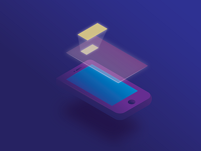 Phone isometric phone projection