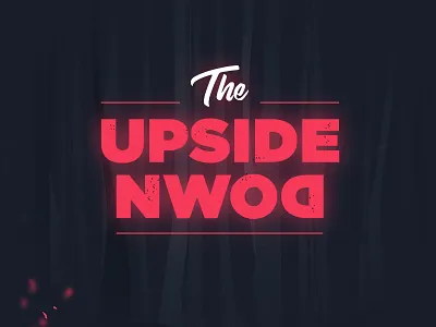 The Upside Down 2019 art branding branding agency design digital graphic happy new year icon illustration logo logomark poster strangerthings typography vector