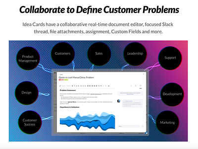 Collaborate to Define Customer Problems card design website