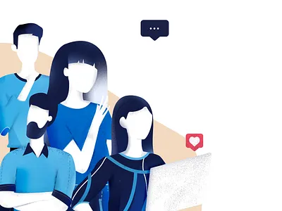 Team art branding comment design designer enviroment illustration illustration art illustrator love manager marketing marketing agency team vector work