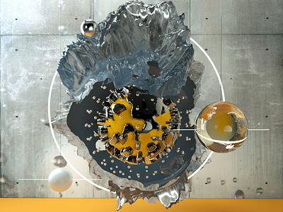 C4D Decoration Space c4d decoration space ornaments ps still life