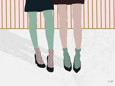 Shoe Pair design flat graphical illustration vector