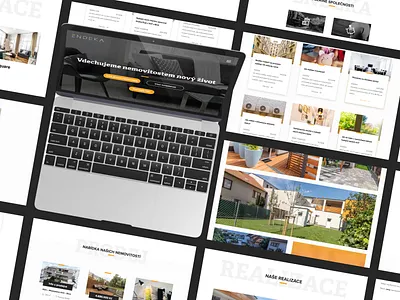 Endeka Webdesign brand branding clean design developers graphics interface design real estate ui ux web webdesign website