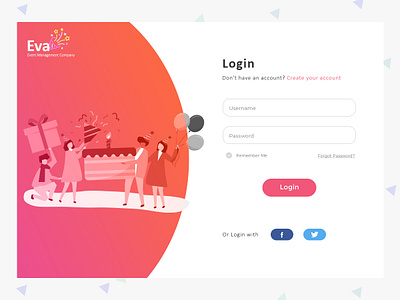 Events Login loginpage loginui ui userexperiance userexperiencedesign visualdesing we design website websitedesign