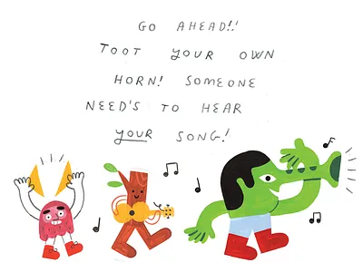 12 FRESH TACTICS to Get Your Work Seen creative pep talk illustration music podcast podcast art weird