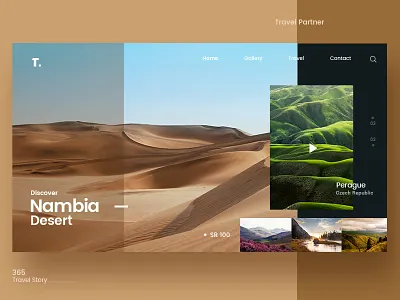 Landing page concept banner design graphic design homepage design landing page landing page concept landingpage tourism travel ui ui ux design ui design ux design webdesign website design
