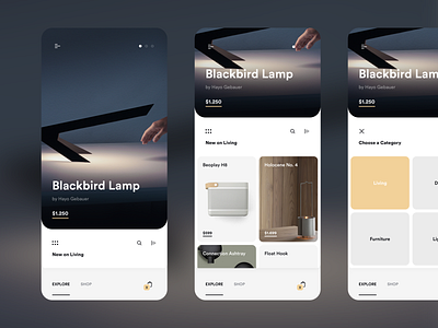 Explore Page of Shopping App app design interface ios ios 12 mobile shop shopping ui user