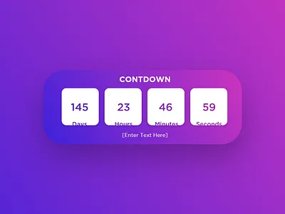 Daily UI Challenge #014 [Countdown] adobexd color creative dailyui design flat minimal ui ui 100 ux web webdesign