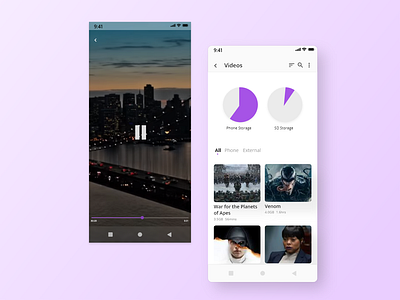 Video manager appdesign mobile ui uidesign ux