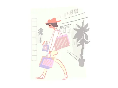 Sale is calling. Fashion Illustration article book illustration cartoon character design editorial fashion illustration illustrator lifestyle magazine