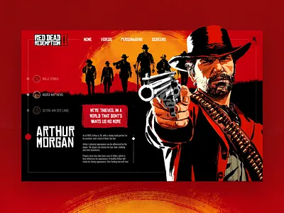 Red Dead Redemption - UI Concept design designer dribbble ideas photoshop red dead redemption rockstar ui uidesign uidesigner uiuxdesign userexperience userinterface ux uxdesign uxdesigner webdesign webdesigner websitedesign wireframe