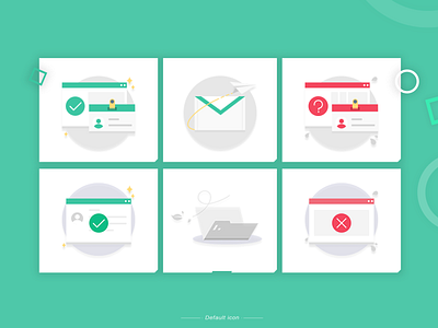 Practice card default default page email empty error failure icon icon a day id card identity idm illustration mail practice review shape state