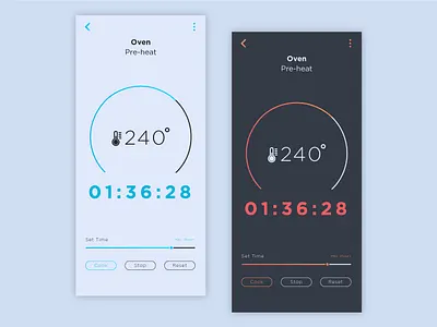 Daily UI Challenge 014 - Countdown Timer app challenge countdown countdown timer daily daily ui dailyui design oven oven timer timer ui