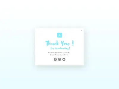 DailyUI #77 Thank You