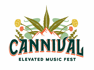 Cannival branding cannabis cannabis packaging colorado logo marijuana mountains music festival