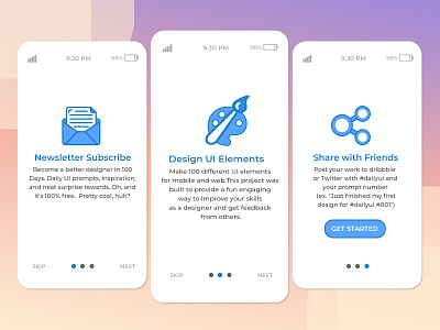 Onboarding UI #dailyui #023 adobe illustrator creative design daily ui dailyui design illustration onboarding ui ux