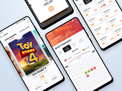 ticket cinema movie ticket ui