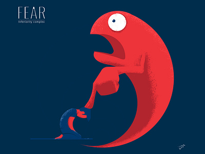 Fear is what keeps me down drawing fear illustration visrijami