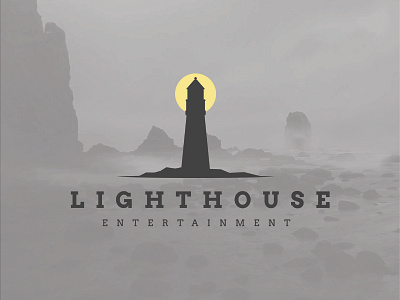 Lighthouse Entertainment entertainment house light lighthouse lighthouse logo logo sea