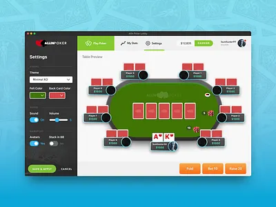 Dailyui 007 Settings 007 appui daily 100 challenge daily challange dailyui poker preview settings page settings section ui uiux design