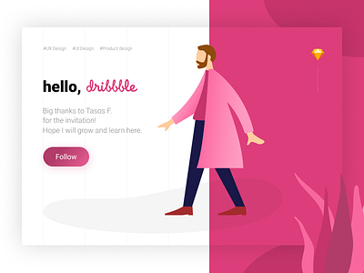 Hello Dribbble dribbble first first shot hello dribbble sketch thank you