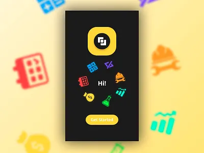 Calculator App app design flat illustration ui ux vector