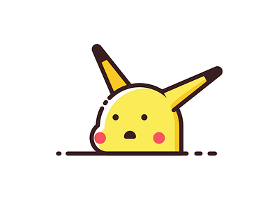 Surprised Pikachu affinitydesigner funny illustration meme pikachu surprised vector