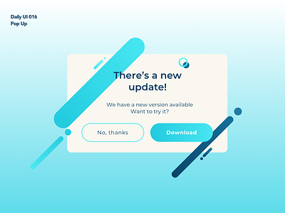 Pop Up | Daily UI 016 dailyui design overlay pop up popup sketch ui update ux