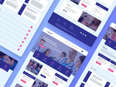 Lifescan Web redesign branding design medical care modern simple ui ux web website