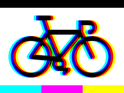 Road Bicycle (CMYK) adobe adobe illustrator adobe photoshop bicycle bike black cmyk colour cyan cycle design glitch graphic design graphic designer graphics illustrator magenta photoshop roadbike yellow