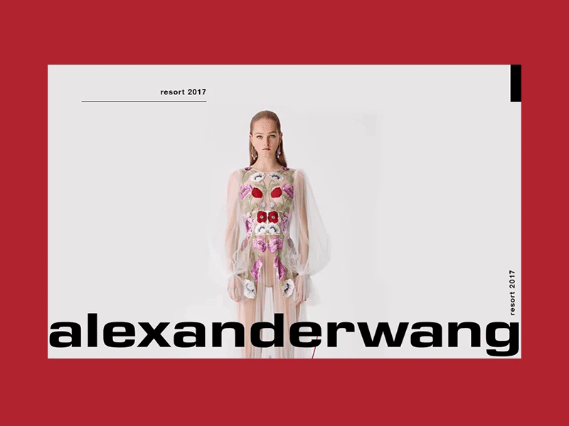 Alexander Wang / Resort 2017 alexanderwang animated animated page animation design digital dress fashion fashion animation fashionanimation fashioncollection flowers gif illustration resort wang webdesign