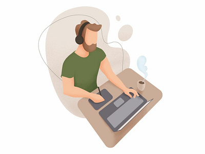 Freelancer design illustration vector