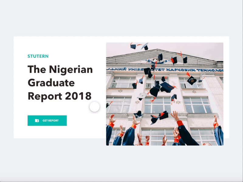 Stutern Report Ui with AdobeXD adobexd animated animation lagos nigeria report website