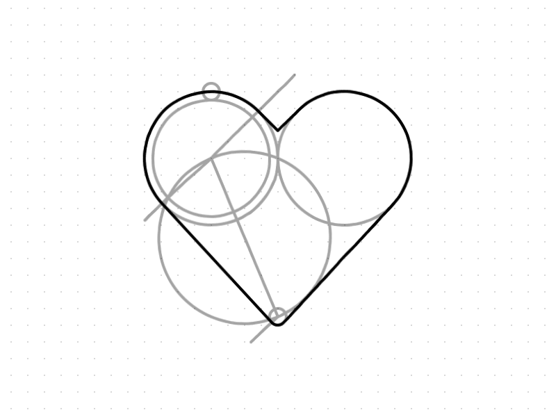 Creating heart 🖤 animation heart icon method pixel perfect process shape steps