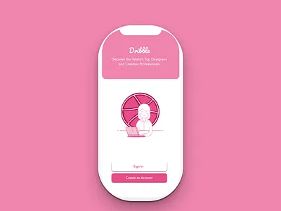 Dribble Sign Up daily 100 design dribble dribbleinvite sign in sign up student student project ux ui ux challenge
