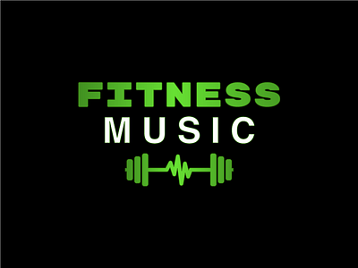 Fitness Music beat brand fitness fitness music healthy iheartradio logotype music pulse radio station weight