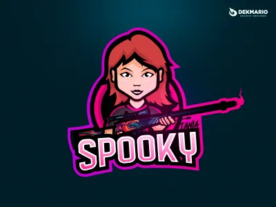 SPOOKY TANIA branding design esports gaming identity illustration logo logotype mascot sport sports typography vector