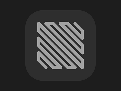 Geometric Logo - Daily Logo Challenge (Day 17) app black and white brand concept cube dailylogochallenge geometric geometry icon line logo shape squares zig zag