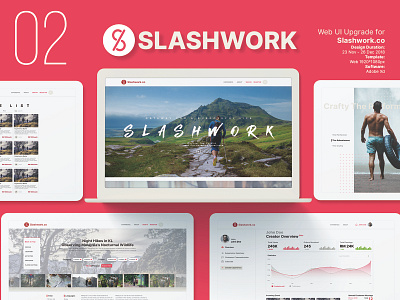 Slashwork.co branding ui ux web