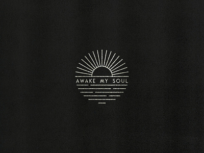 AWAKE MY SOUL badge circle lyrics mumford and sons quote sun sun logo symmetry texture typography water