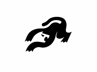 Panther animal animal logo cat design illustrator logo logodesign modern negative space panther vector