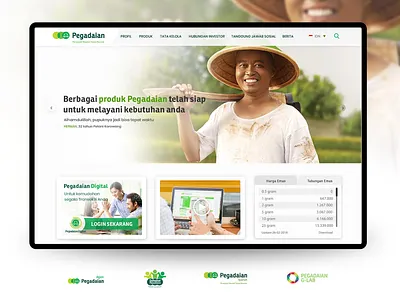 Pegadaian Final Design brand company corporate design indonesia komunigrafik official website responsive responsive design typography ui ui design ux ux design web web design website wire frame