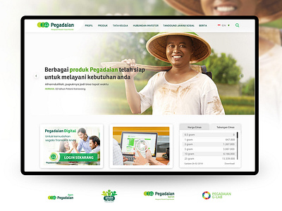 Pegadaian Final Design brand company corporate design indonesia komunigrafik official website responsive responsive design typography ui ui design ux ux design web web design website wire frame