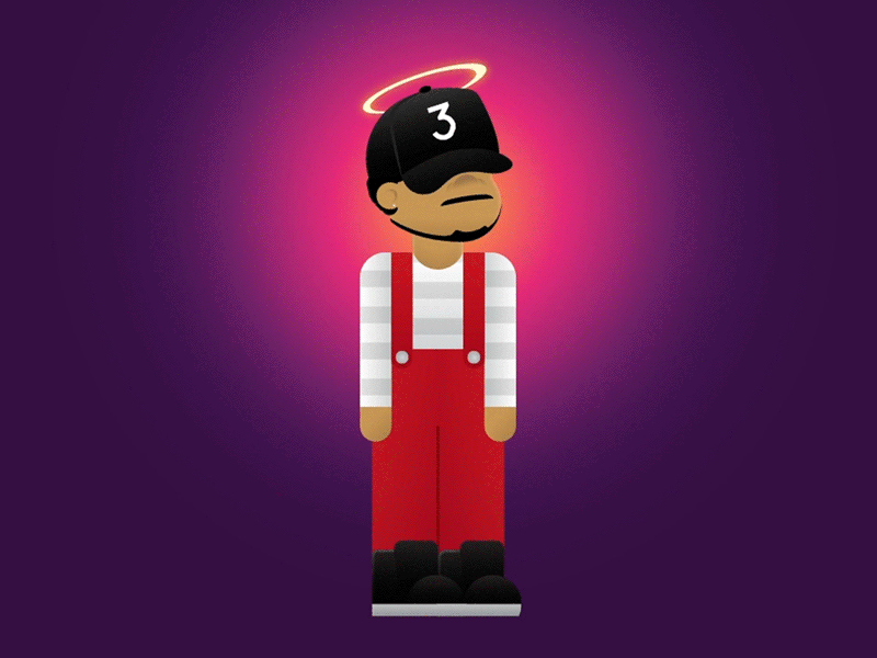 Chance The Rapper design digital art gif gif art graphic design illustration vector