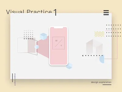 Visual component practice color component design explore graphic visual visual language
